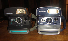 2x Polaroid 600 Sofortbild Kameras / Polaroid 600 mit OVP + Bilder Kassette
