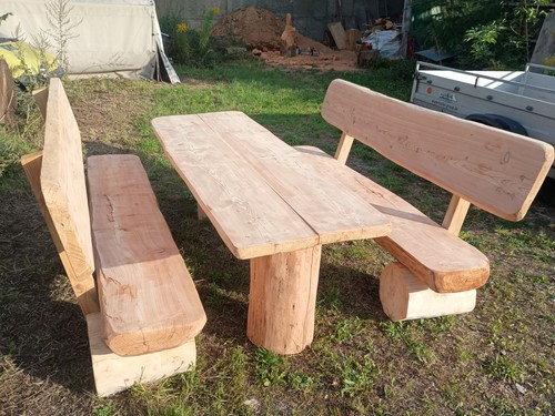Massivholz sitzgruppe xxl - massivholz,