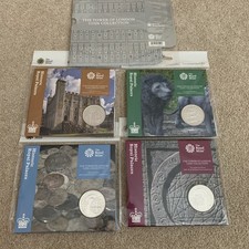 2020 Tower Of London Set 4x £5 Coins Historic Royal Palaces In Case Sealed 