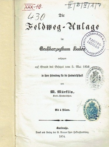 Märklin die feldweg - märklin, im