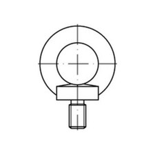 DIN 580 Ringschraube Ösenschraube M8 1.1141 C15E feuerverzinkt 25 Stück 