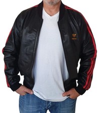 Adidas A-15 Vintage 80-er Jahre Run DMC Herren Lederjacke Gr.L Sammlerstück Old