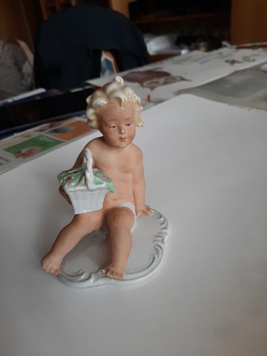 Porzellanfigur kind mit - porzellanfigur,