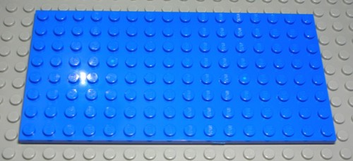 Lego platte 8x16 - 8x16, blau