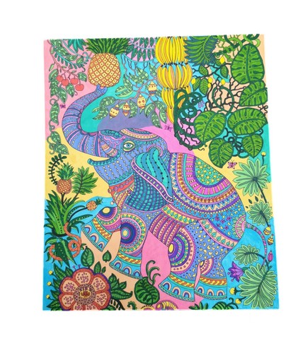 Wandbild modern bunt elefant - wandbild,