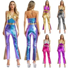 Damen Disco Bodysuit Overall