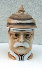 Porzellan Figurenkrug Reservistenkrug Gesichterkrug Graf Otto von Bismarck 8004