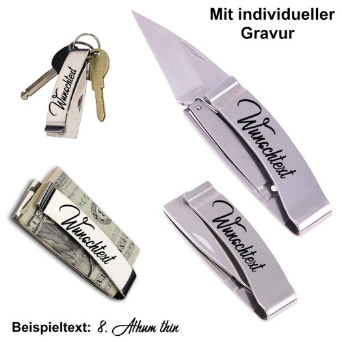 Money clip knife - money,