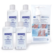 Sterillium Virugard Händedesinfektionsmittel 4x 500ml SET mit 1x Dosierpumpe