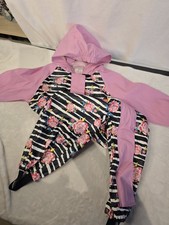 Regenoverall Regenanzug Lupilu Blumen Gr. 86/92