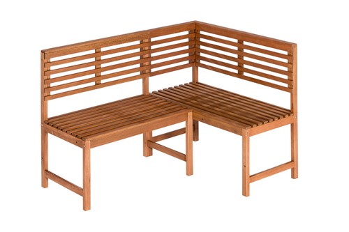 Gartenbank eck holz - mx,