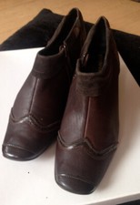 Leder Halbschuhe Marke  FABIANI Ankle Boots braun Gr. 40