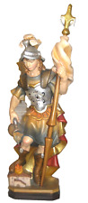 Holzfigur geschnitzt, Hl. heiliger Florian, 29/34 cm, Handarbeit, TOP 23G