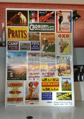 Reklame poster decals - g,