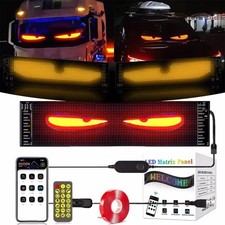 LED Display Devil Eyes Auto Augen DIY Dynamische Bunte Augenlampe Soft Screen