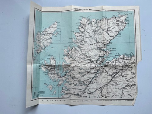 Vintage karte nordschottland - vintage,