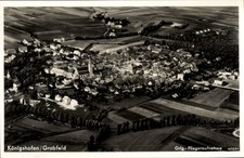 Ak Bad Königshofen im Grabfeld Unterfranken, Fliegeraufnahme - 11266924