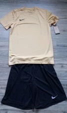 ●Nike Shirt Jersey Trikot Gold ●Nike Hose Schwarz Gr.L/XL Stutzen+Schoner Neu!!!