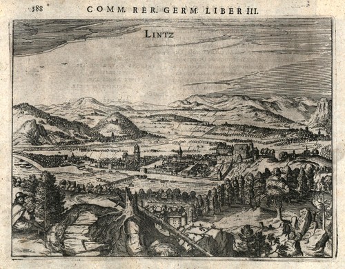 Linz donau gesamtansicht - donau,