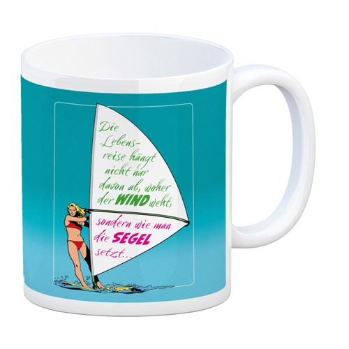 Surferin kaffeebecher mit - surferin,