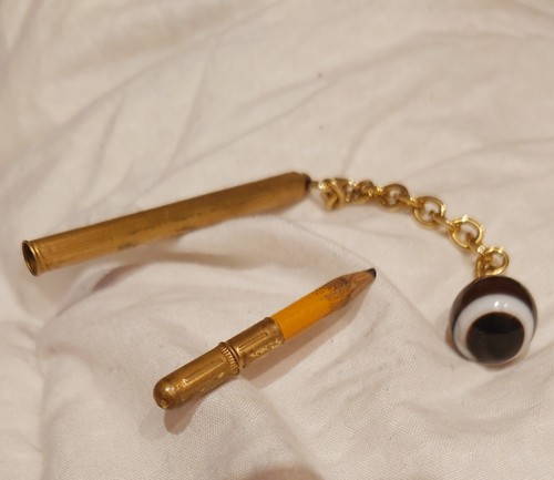 Vergoldeter vintage bleistift - vergoldeter,