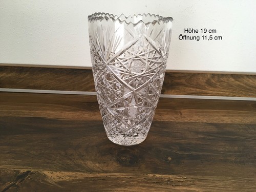 Vase kristallglas mit - vase, schliff