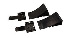 Anhängerersatzteil Unterlegkeil mit Halter aus Kunststoff schwarz, 2er-Set