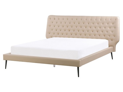 Polsterbett beige 160 200 - polsterbett,