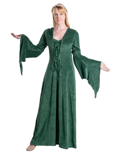 Burgherrin samtkleid grün - grün,