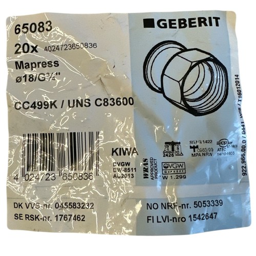 20x geberit mapress rotguss - 20x,