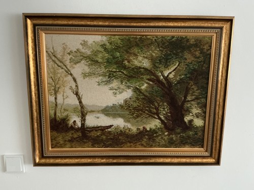 Altes großes gobelinbild - großes,