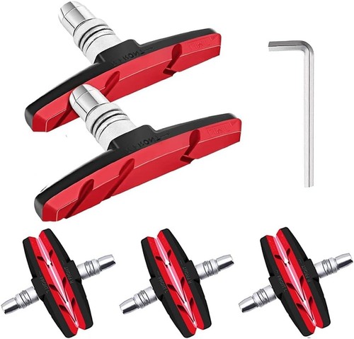 Rote fahrradbremsbeläge - rote,