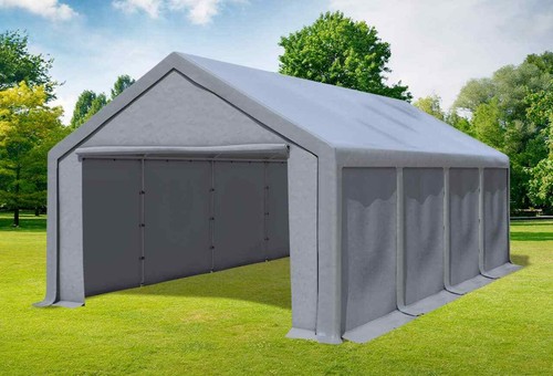 Partyzelt 4x8m grau pvc - partyzelt,
