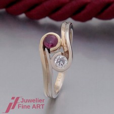 Farb-Edelstein-Ring 1 Rubin