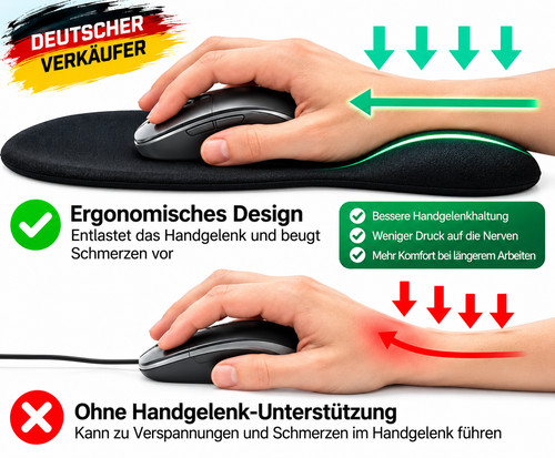 Mauspad mit handauflage - mauspad,