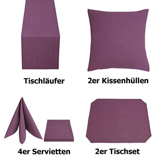 Leinen optik tischläufer - leinen,