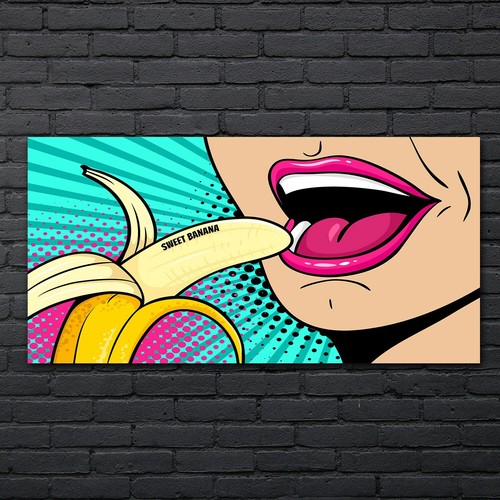 Gemälde obst banane kunst - gemälde,