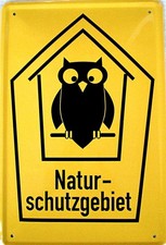 Naturschutzgebiet Blechschild