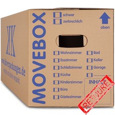 Umzugskartons 2-wellig Umzugskisten Stabil Traglast 40 KG doppelter Boden