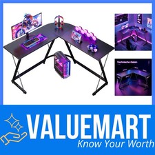 Gaming Tisch L-förmig Schwarz