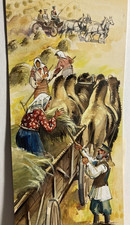 Originalzeichnung Kamele Rasselbande Russland Wilhelm Eigener signiert 50er Jahr