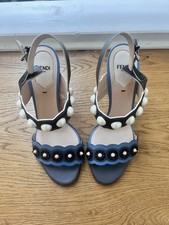 Fendi Leder Sandaletten -