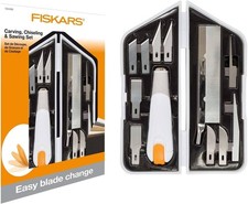 Fiskars Hochleistungsmesser/-Cutter, 8-tlg. Set, Länge: 21 cm, inkl. 7 Klingen