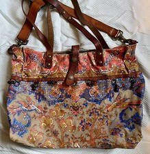 Campomaggi  Canvas & Leder Herbst-bunt - lange Träger 