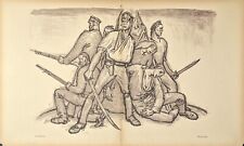 Bruno Paul, Die Kolonie, Druck, unsigniert, 1917