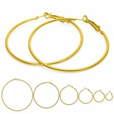 Paar creolen gold ohrringe - 1,