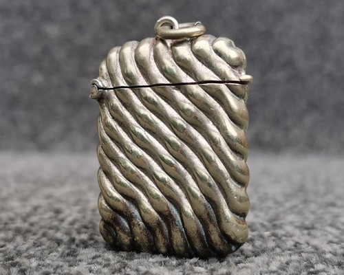 Antikes geripptes vesta etui - antikes,