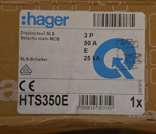 Hager hts350e sls schalter - sls-schalter, 50a