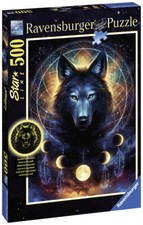 500 Teile Ravensburger Puzzle Star Line Leuchtender Wolf 13970