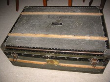 Großer alter Trompeten-Koffer "Staatsoper Stuttgart" f.5 Trompeten "Marstaller"